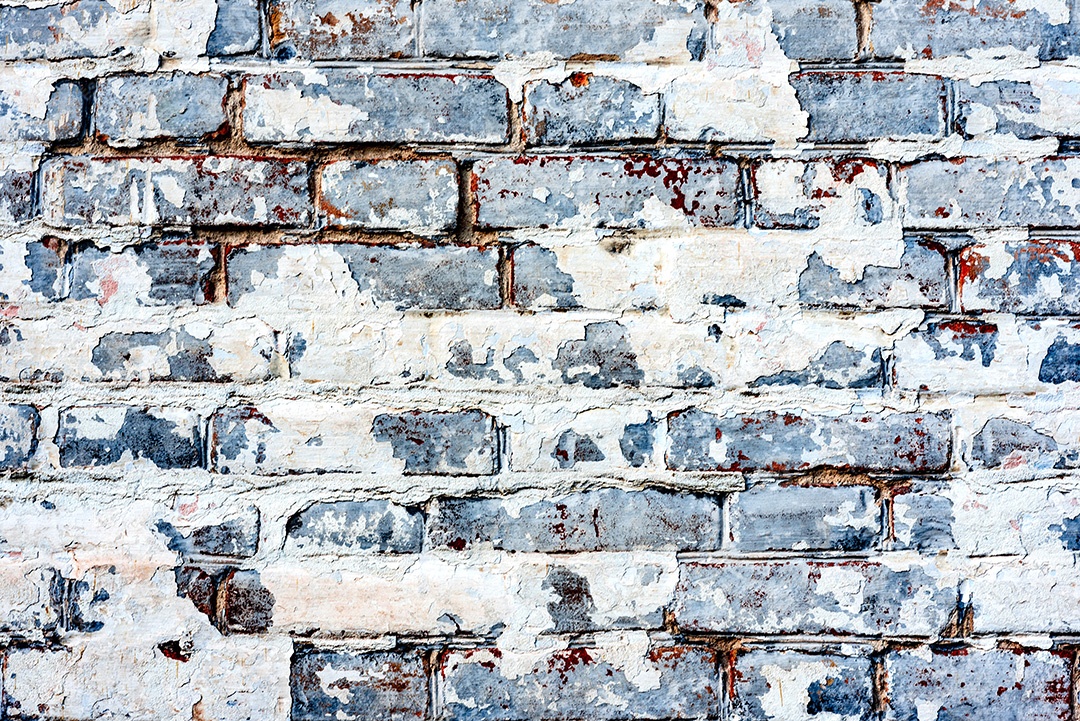 Textura, tijolo, parede, pode ser usado como fundo. Textura de tijolo com arranhões e rachaduras