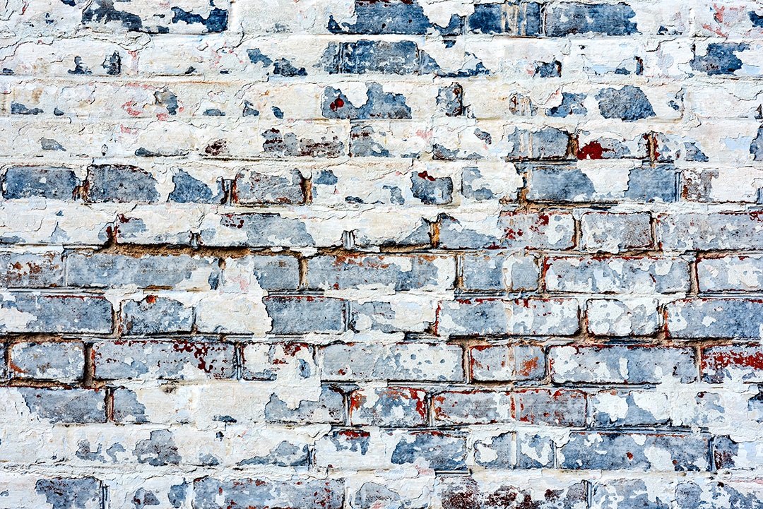 Textura, tijolo, parede, pode ser usado como fundo. Textura de tijolo com arranhões e rachaduras