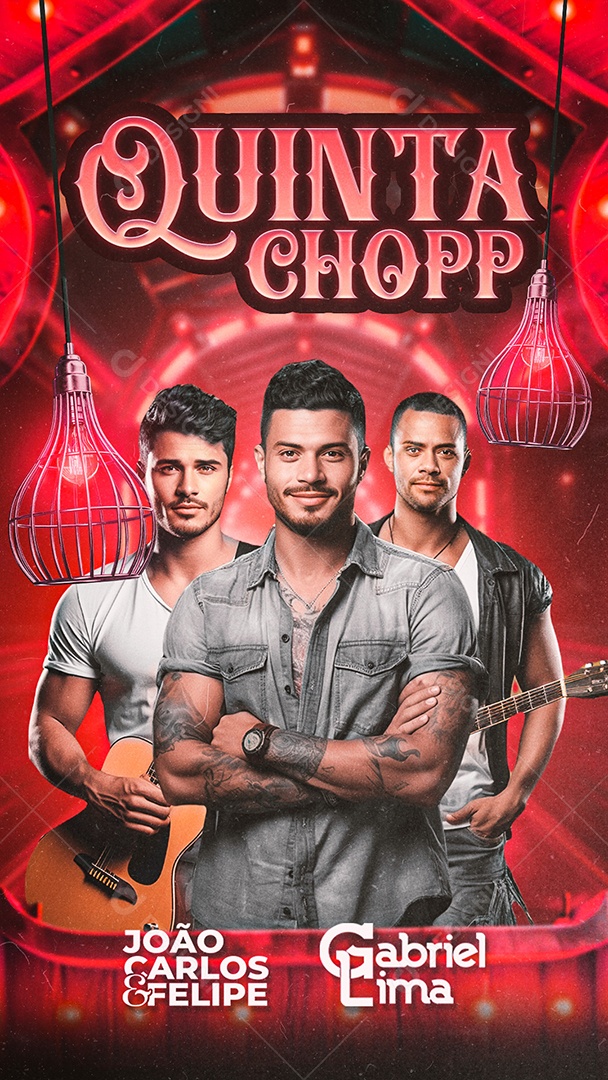 Story Flyer Quinta Chopp João Carlos & Felipe Gabriel Lima Social Media PSD Editável