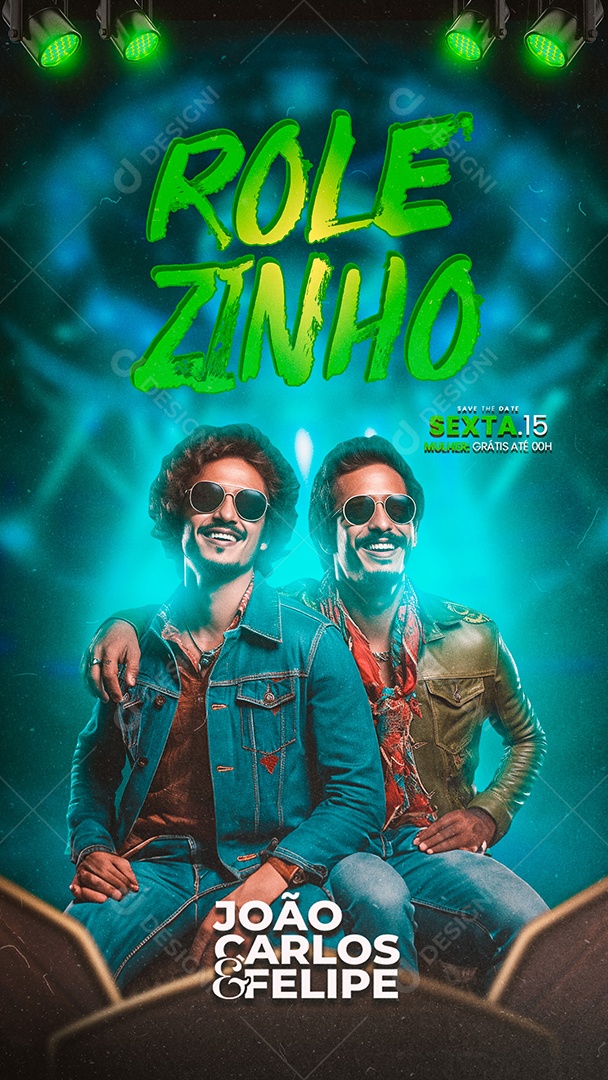 Story Flyer Rolezinho João Carlos & Felipe Social Media PSD Editável