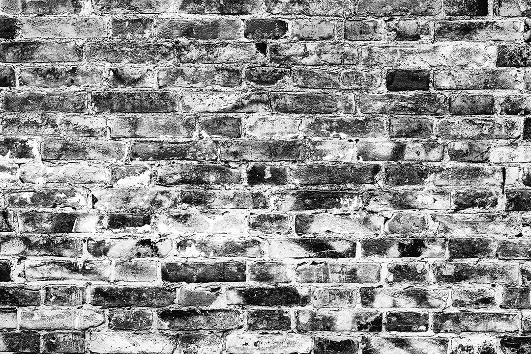 Textura, tijolo, parede, pode ser usado como fundo. Textura de tijolo com arranhões e rachaduras