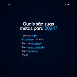 Quais São Suas Metas Para 2024 Ano Novo Social Media PSD Editável ...