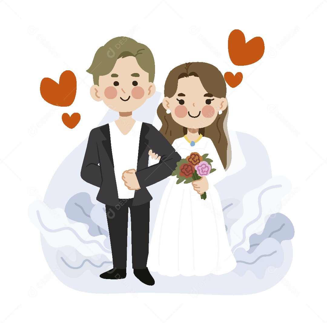 Casal de Ilustração Vetor EPS