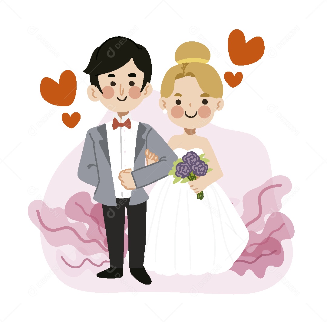 Casal de Ilustração Vetor EPS