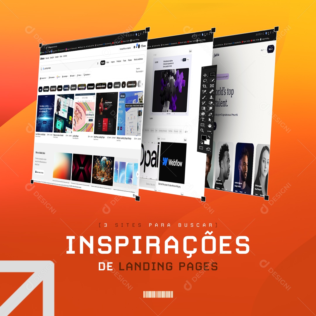 Design De Landing Page 3 Sites para Buscar Inspirações De Landing Pages Social Media PSD Editável