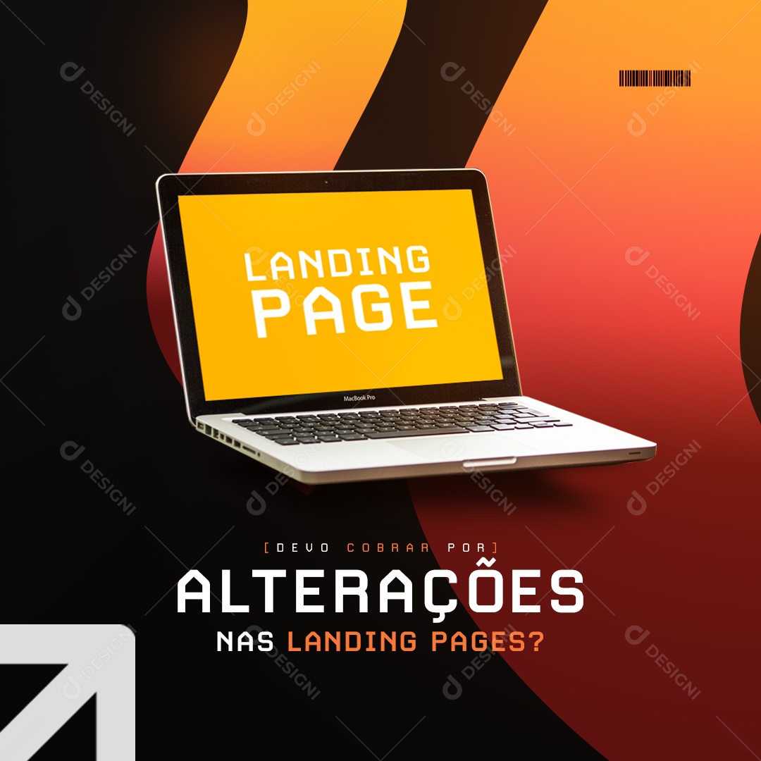 Design De Landing Page Devo Cobrar por Alterações nas Landing Pages Social Media PSD Editável