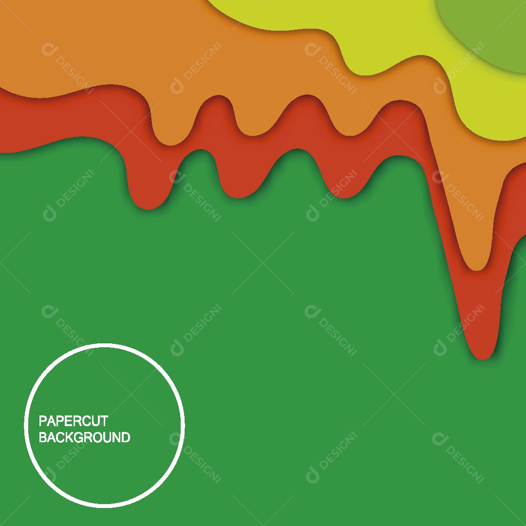 Background Papel Cortado Ilustração Vetor EPS