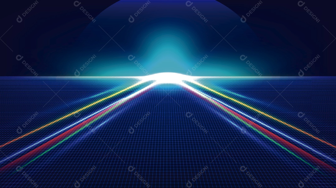 Background Futurista Ilustração Vetor EPS