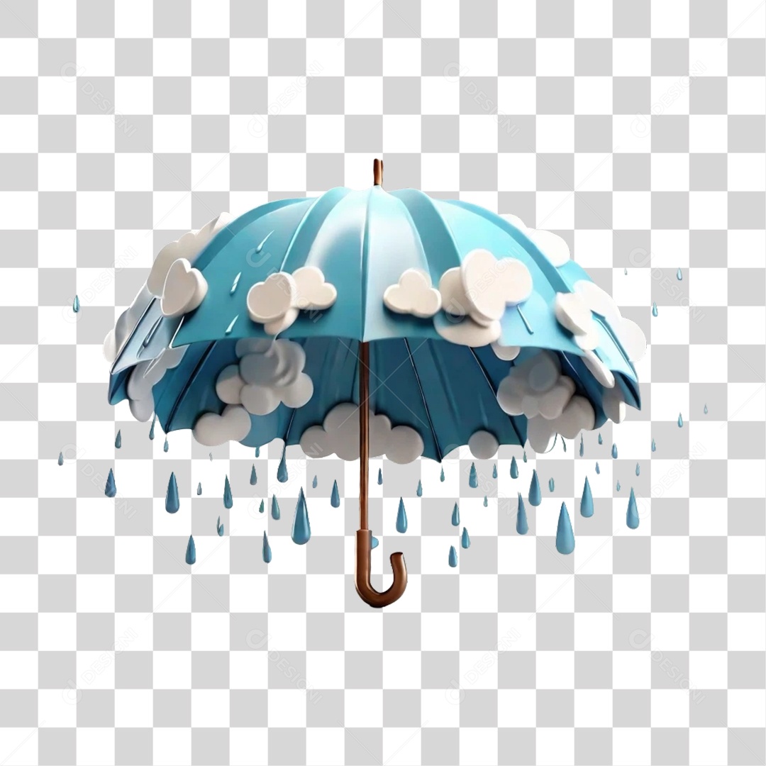 Guarda Chuvas Nuvem PNG Transparente