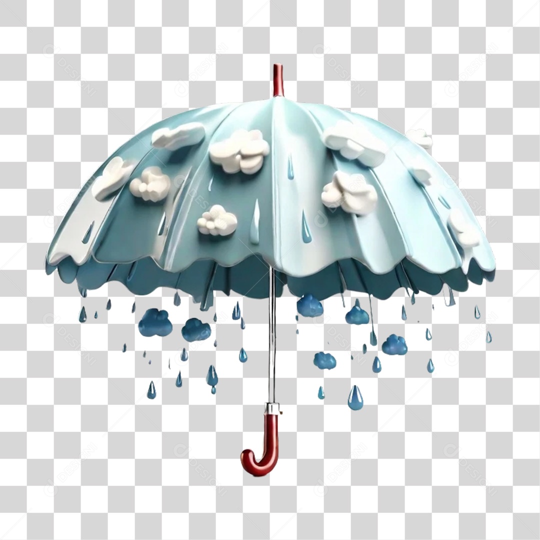 Guarda Chuvas Nuvem PNG Transparente
