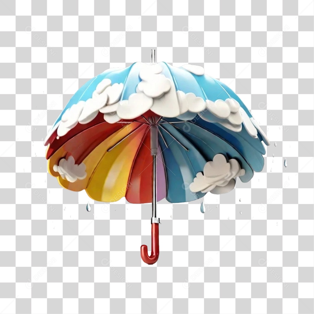 Guarda Chuvas Nuvem PNG Transparente