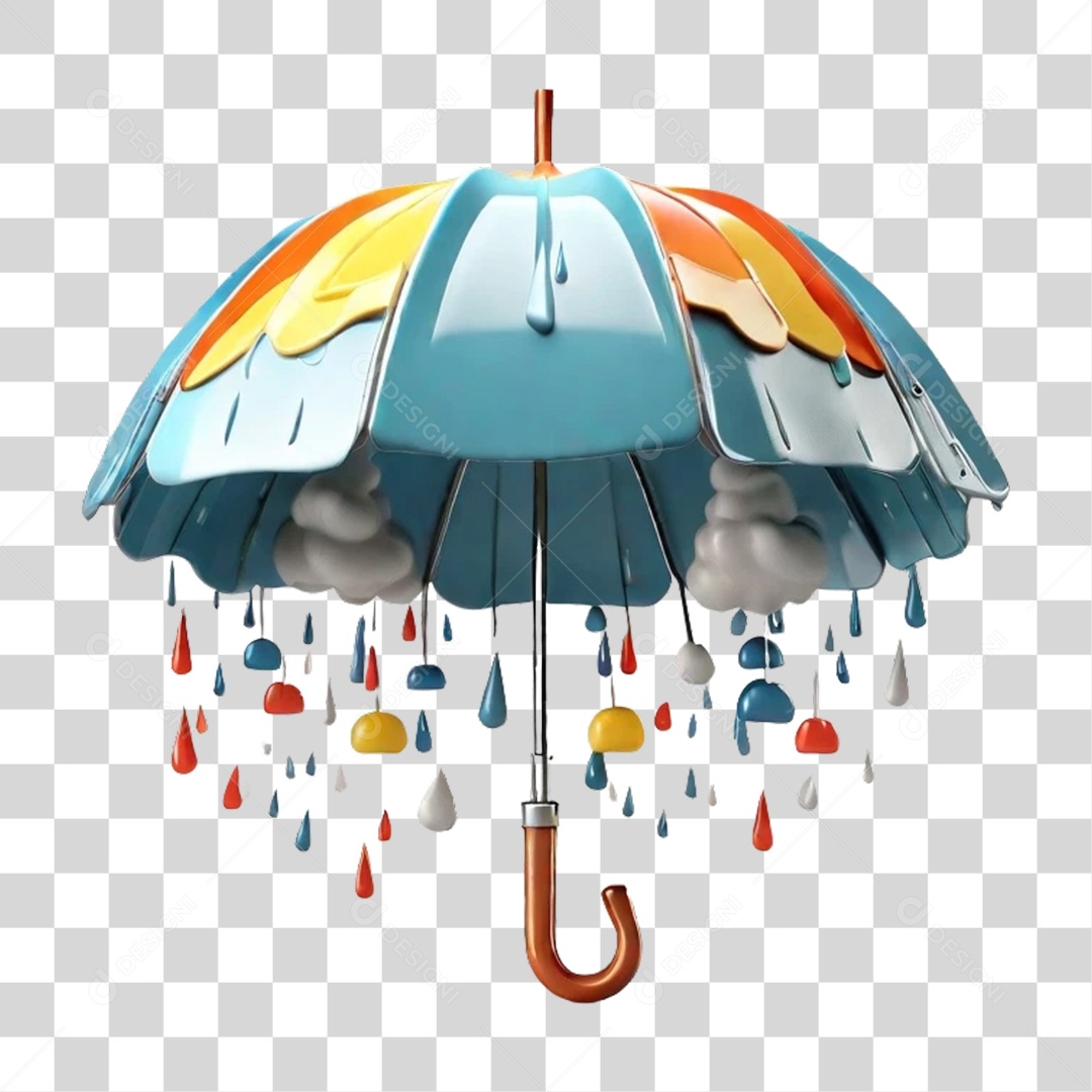 Guarda Chuvas Nuvem PNG Transparente