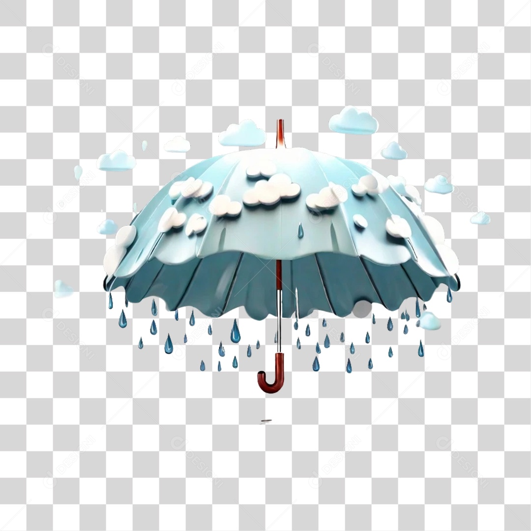 Guarda Chuvas Nuvem PNG Transparente
