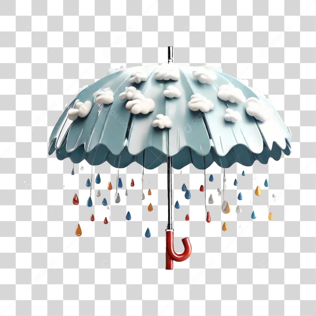 Guarda Chuvas Nuvem PNG Transparente