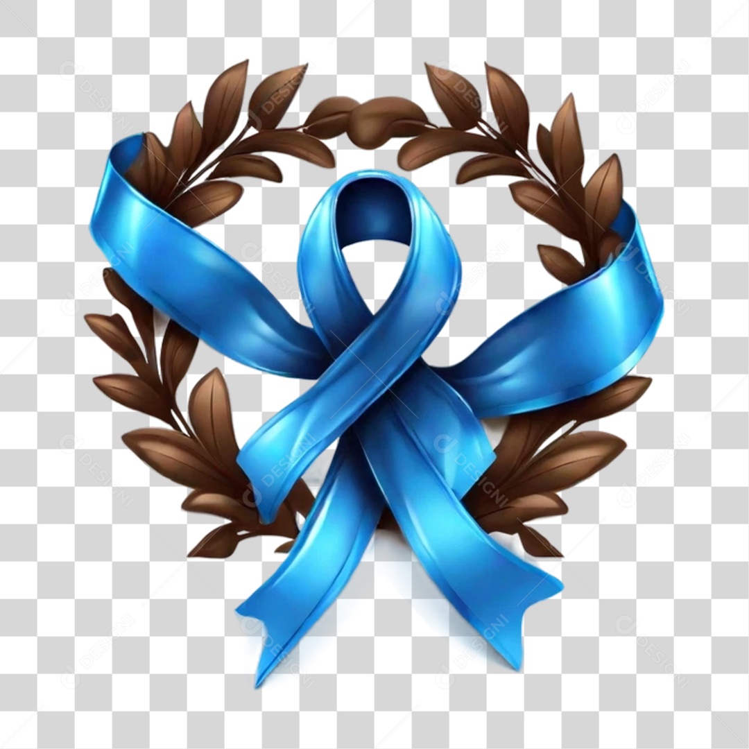 Laço Azul Fita PNG Transparente