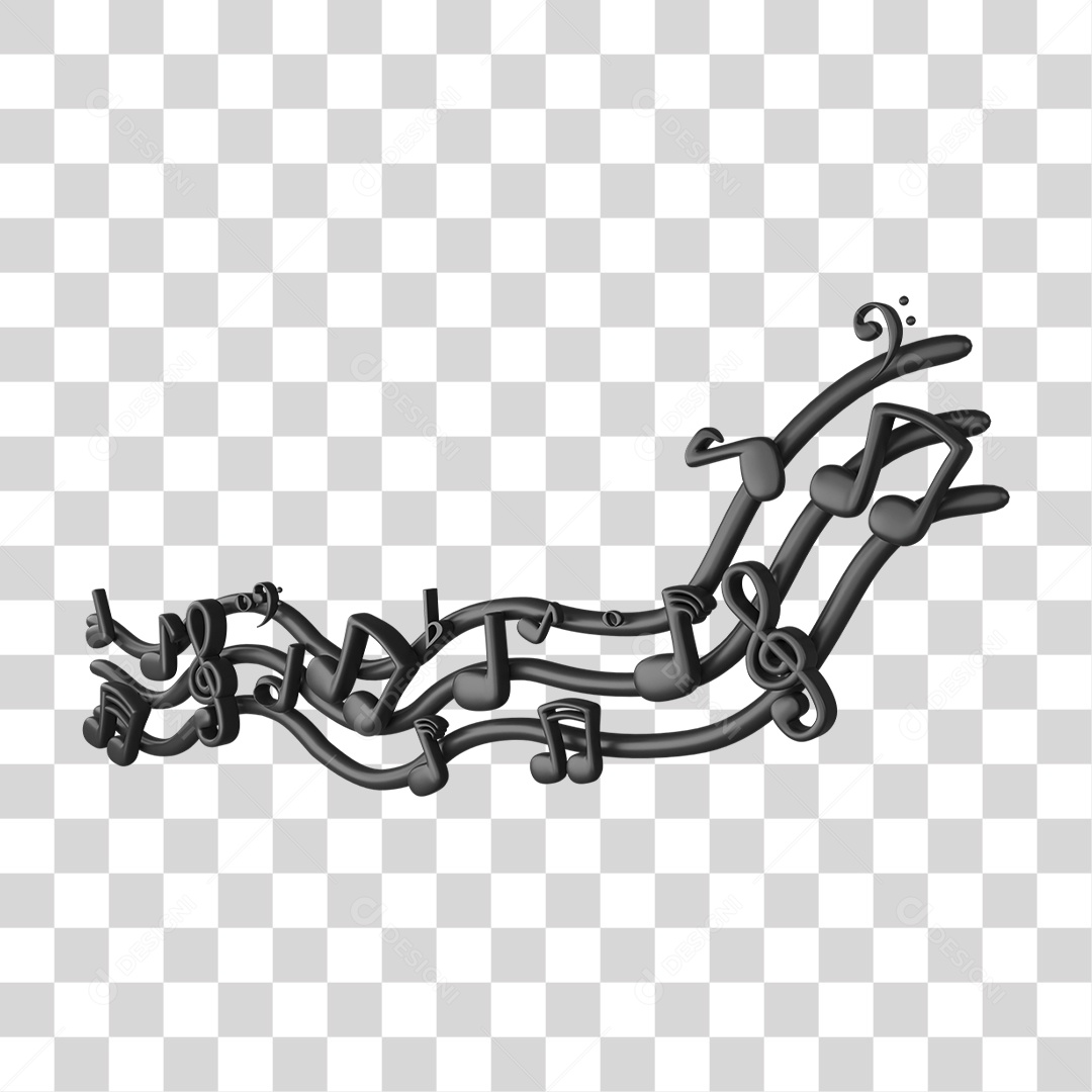 Notas Musicais PNG Transparente