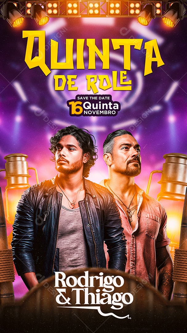Story Flyer Quinta De Role Rodrigo & Thiago Social Media PSD Editável