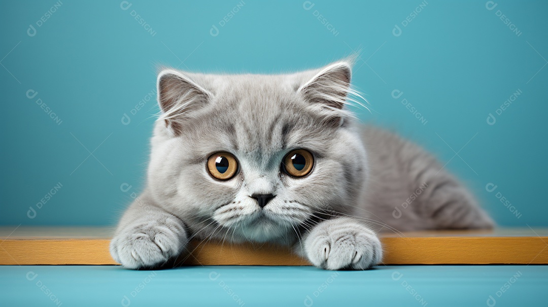 Lindo gatinho deitado