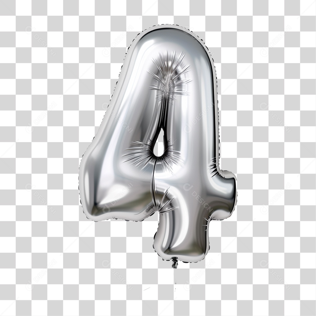 Balões Numéricos Enfeites Natalinos PNG Transparente