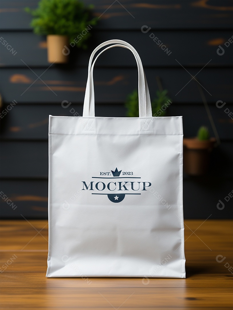 Modelo de Mockup de Sacola PSD Editável