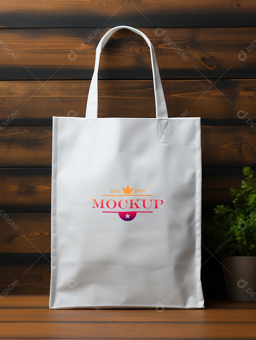 Modelo de Mockup de Sacola PSD Editável