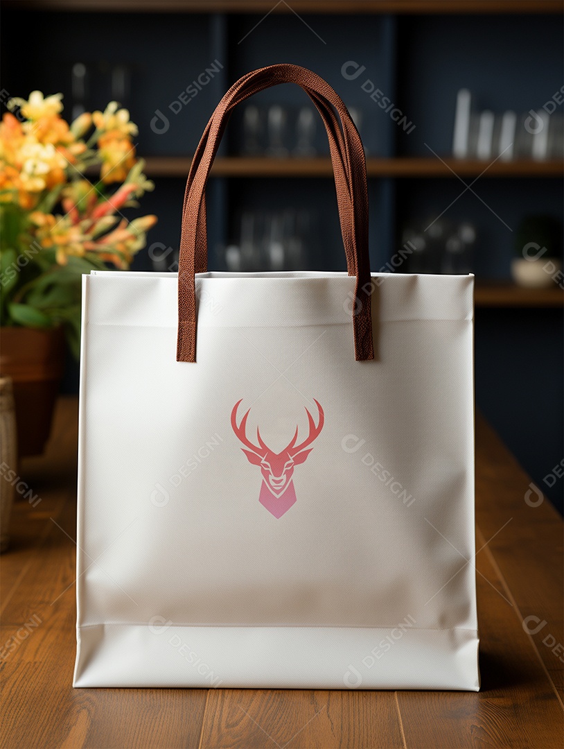 Modelo de Mockup de Sacola PSD Editável