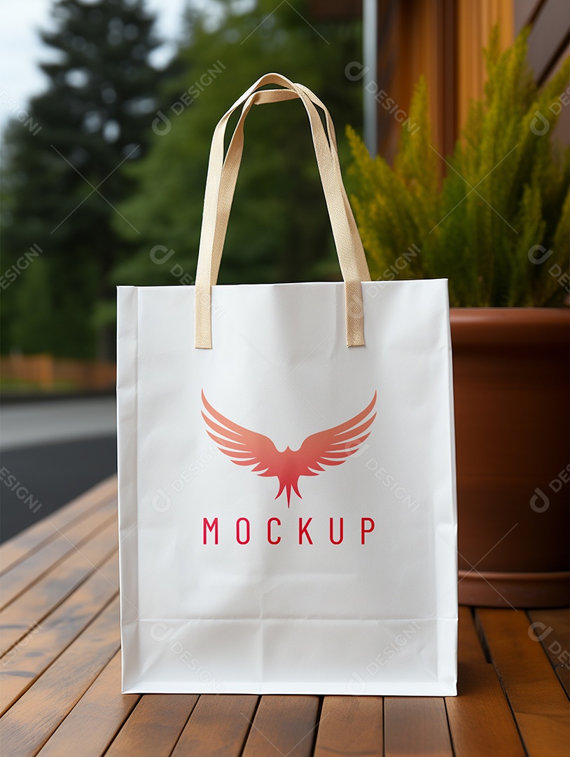 Mockup de Sacola PSD Editável