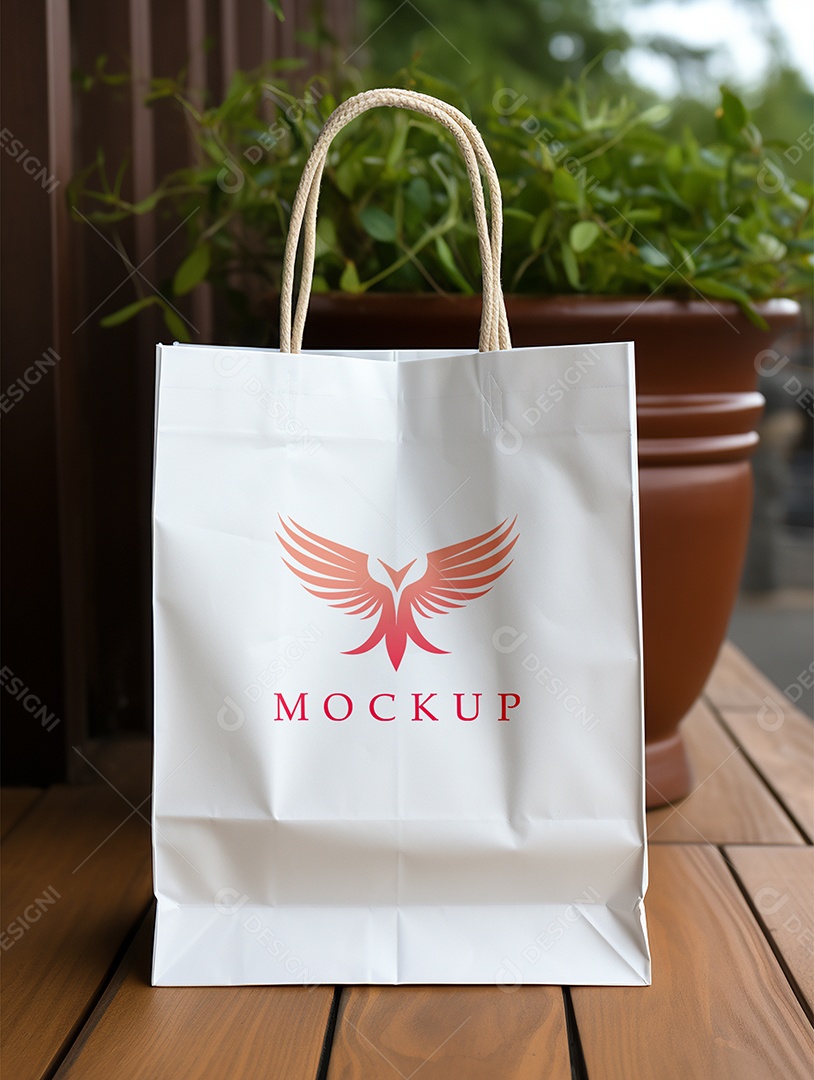 Mockup de Sacola PSD Editável