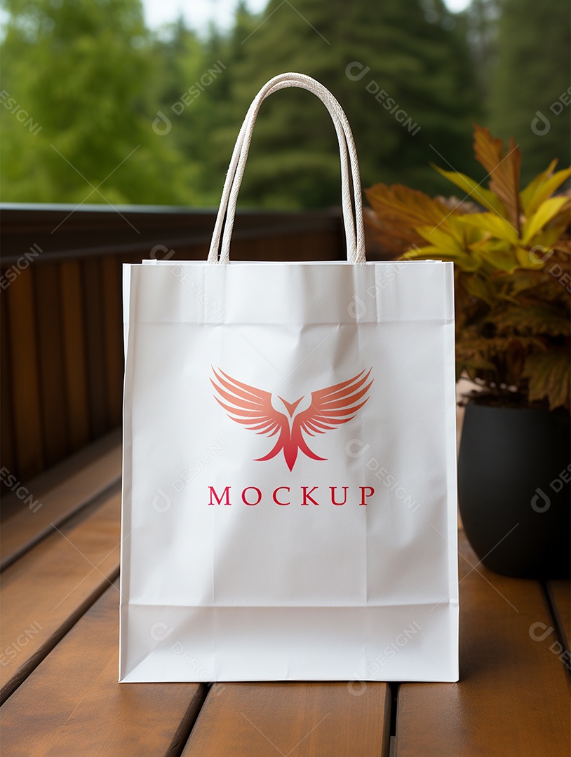 Mockup de Sacola PSD Editável