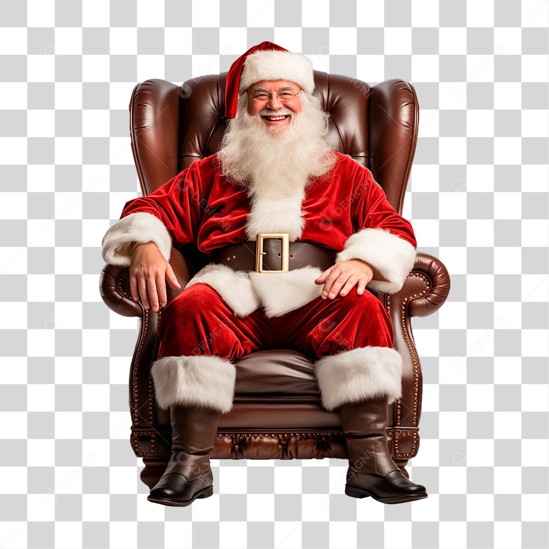 Papai Noel Final de Ano Natal PNG Transparente