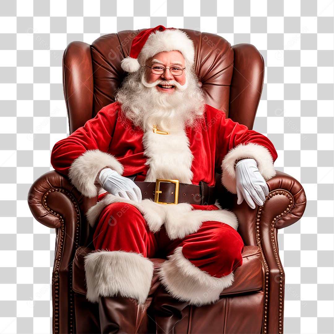 Papai Noel Final de Ano Natal PNG Transparente