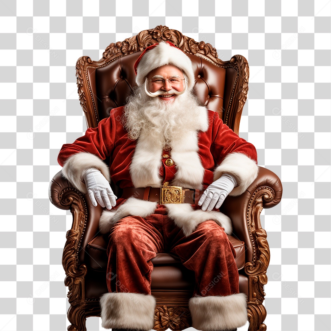 Papai Noel Final de Ano Natal PNG Transparente