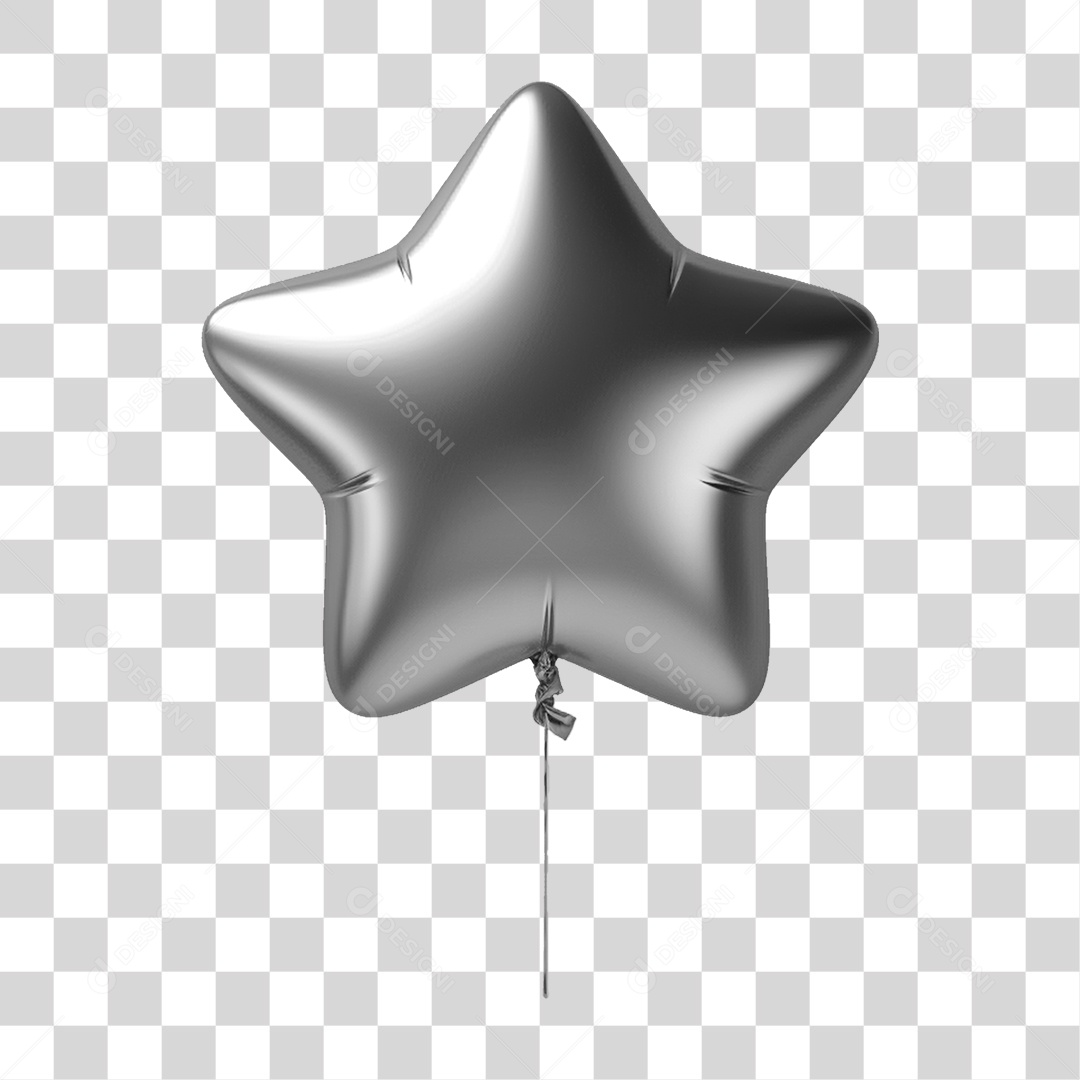 Balões Estrela Enfeites Natalinos PNG Transparente