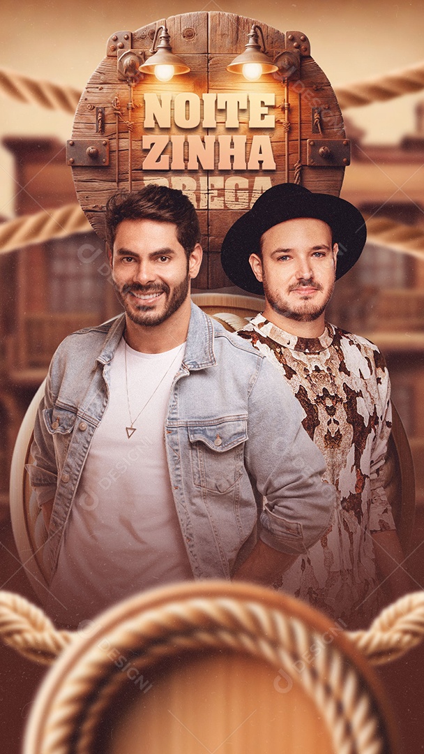 Story Flyer Noitezinha Brega Israel & Rodolffo Social Media PSD Editável