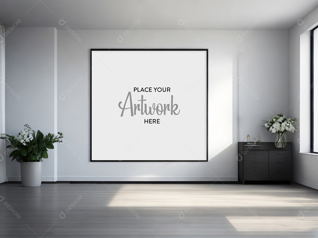 Sala De Estar Mockup PSD Editável