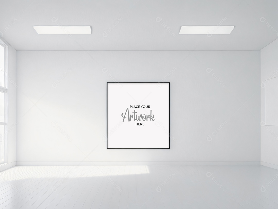 Mockup Sala De Estar Vazia PSD Editável