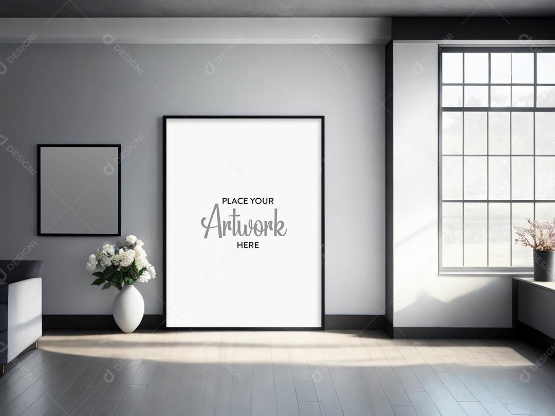 Mockup Sala De Estar PSD Editável