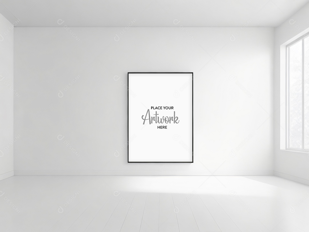 Mockup Sala De Estar Vazia PSD Editável