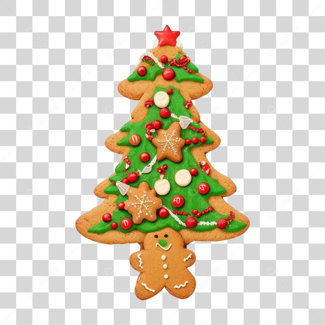 Biscoito Doces Enfeite Natal PNG Transparente