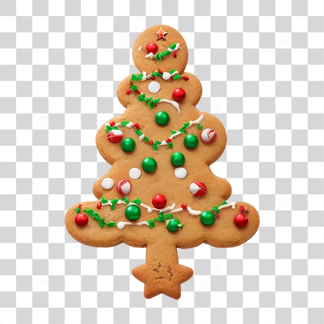 Biscoito Doces Enfeite Natal PNG Transparente