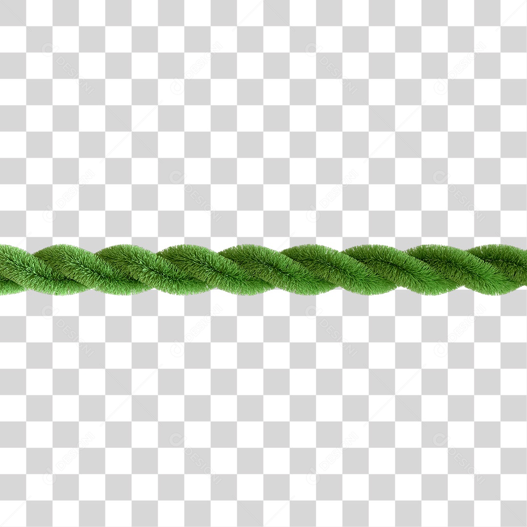 3D Decorative Christmas Ornament Element for Transparent PNG Composition