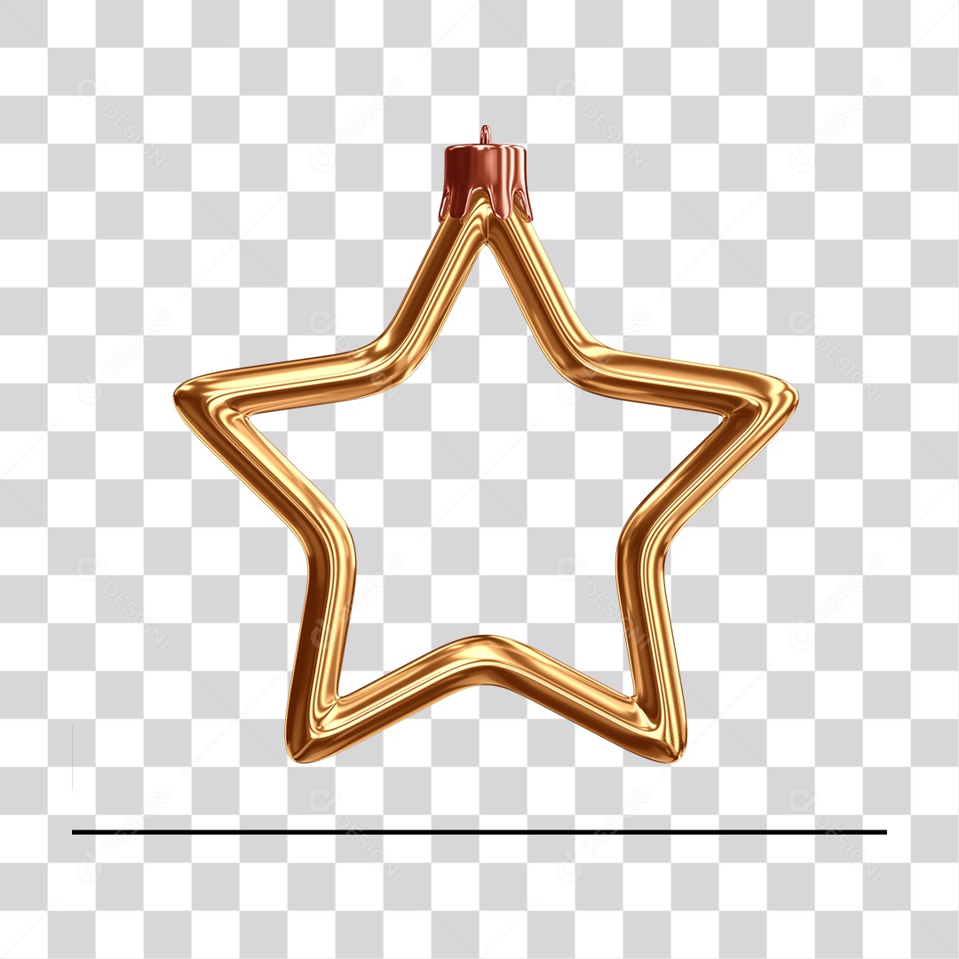 Estrela Decoração Natalina PNG Transparente
