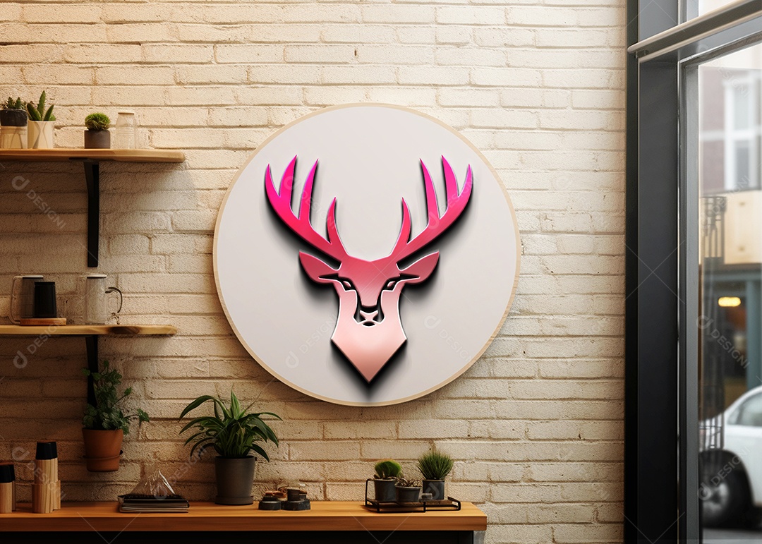 Modelo de Logo de Empresa PSD Editável