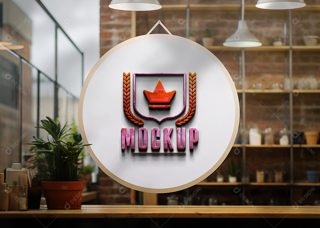 Modelo de Logo de Empresa PSD Editável