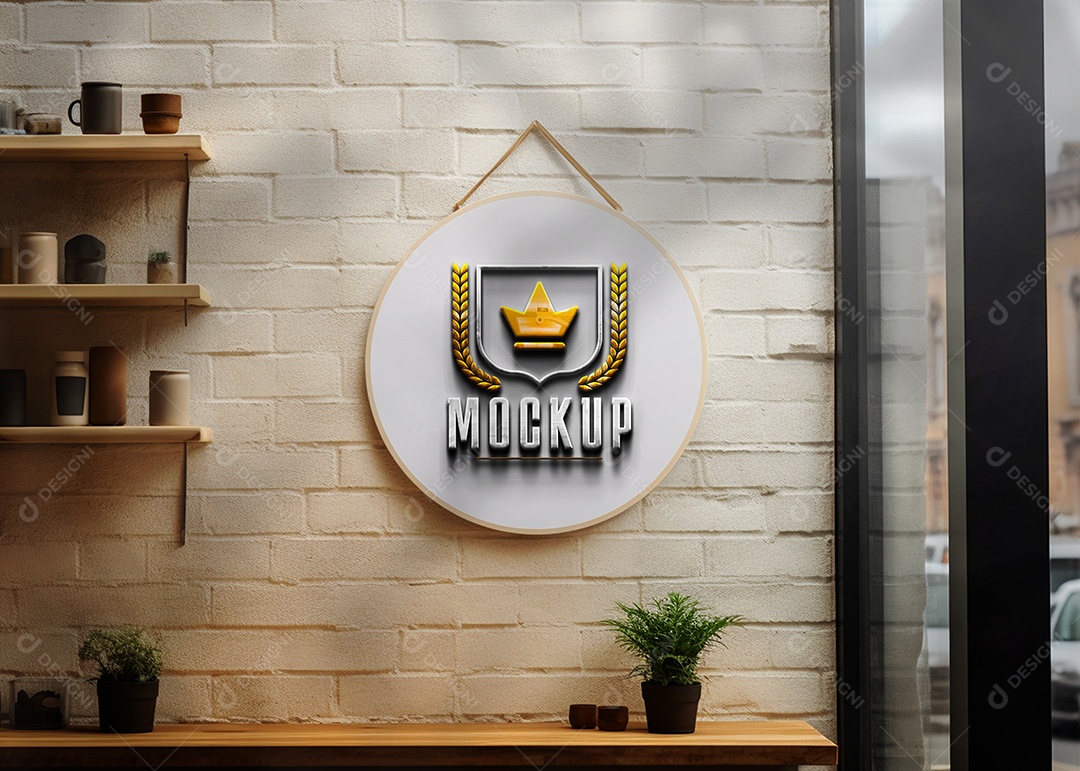 Modelo de Logo de Empresa PSD Editável