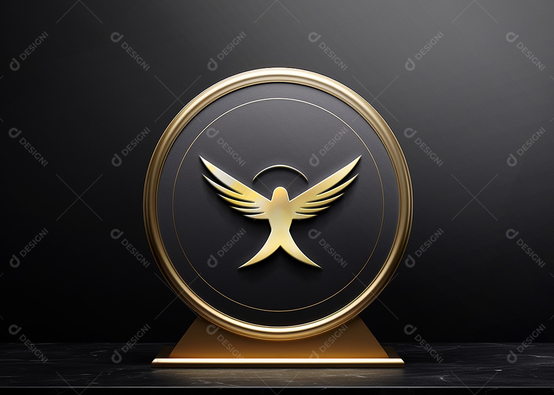 Modelo de Logo de Empresa PSD Editável