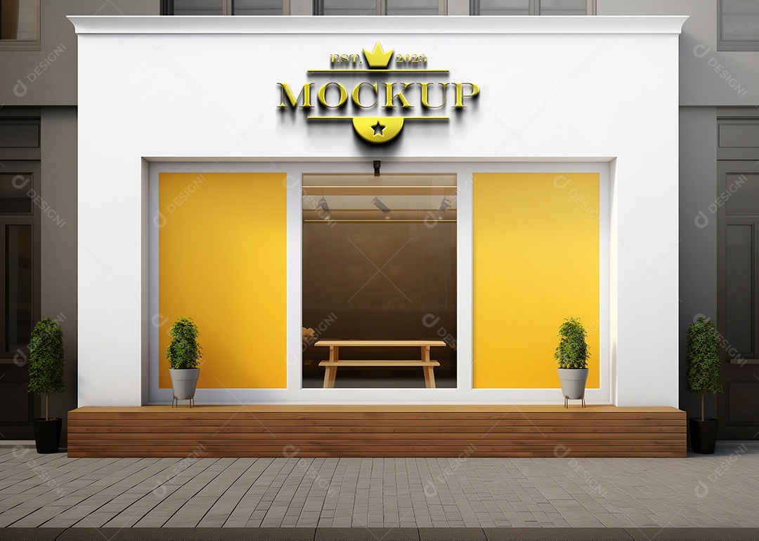 Modelo de Logo de Empresa PSD Editável