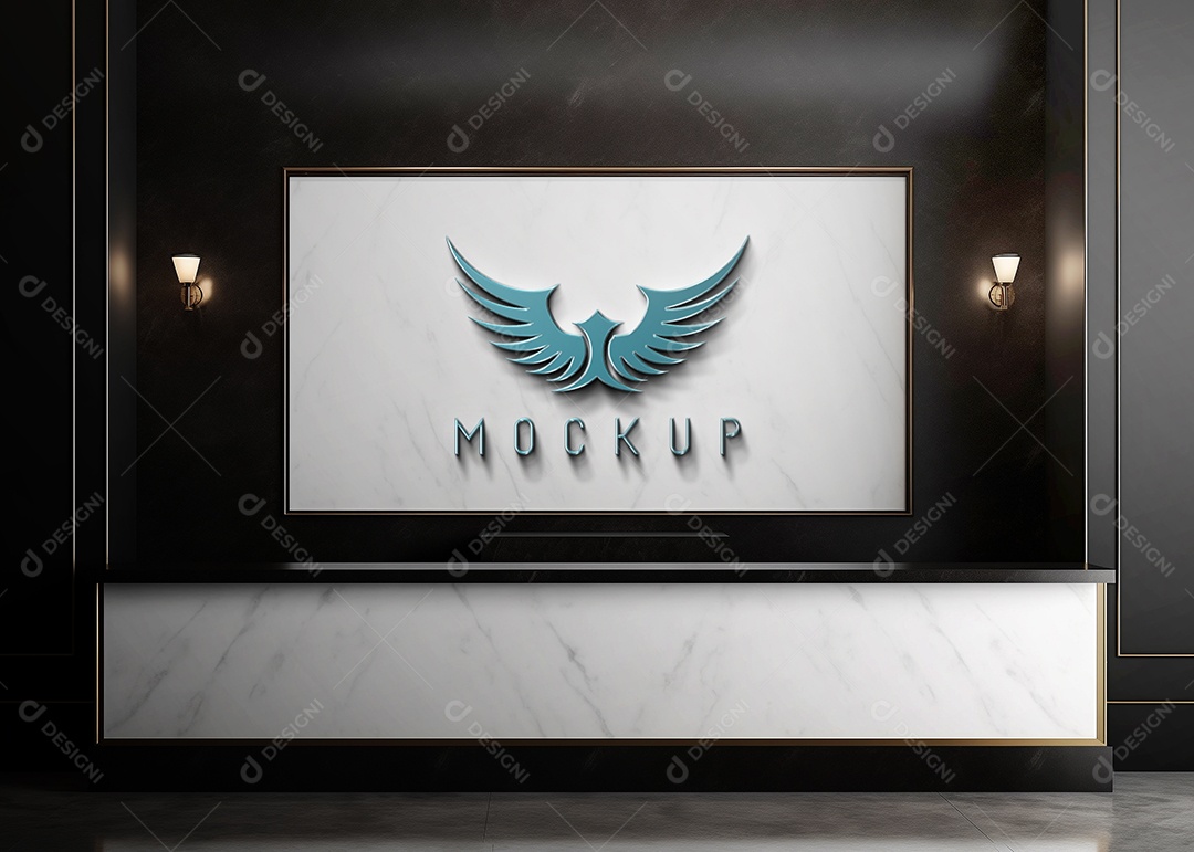 Modelo de Logo de Empresa PSD Editável