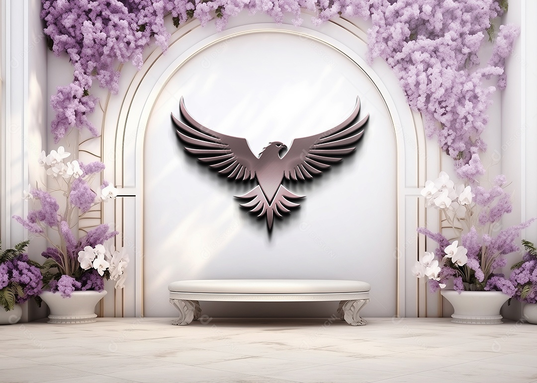 Modelo de Logo de Pássaro PSD Editável