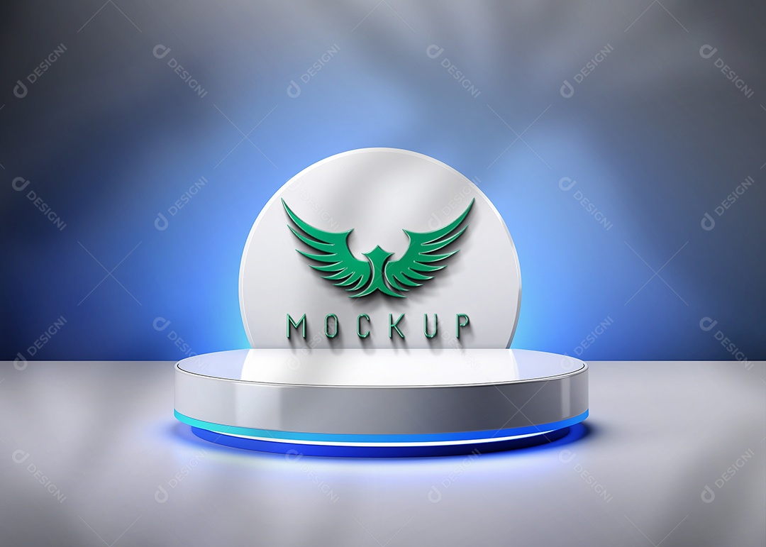 Modelo de Logo Mockup PSD Editável
